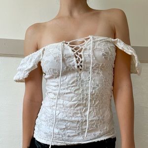 Free People over the shoulder blouse